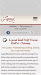 Mobile Screenshot of legendtrailgolfandgrill.com