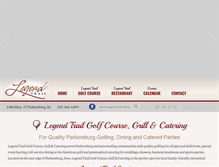 Tablet Screenshot of legendtrailgolfandgrill.com